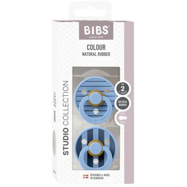 Outlet 2Pk Colour Latex Str.2, Studio Pin/Sky Blue Mix Sutter & Suttesnore