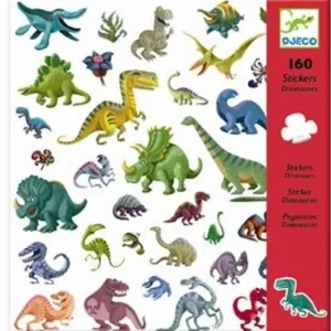Fashion Klistermærker 160 Stk. Med Dinosaurer Klistermærker
