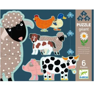 Best Sale Puslespil Honore Og Hendes Venner 9, 12, 15 Brikker Puslespil