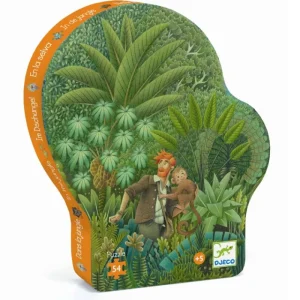 Discount Silhuetpuslespil Junglen, 54 Brikker Puslespil