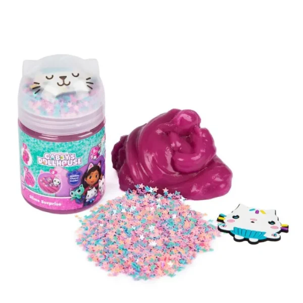 Outlet Gabbys Dollhouse 1Stk Suprise Slime Pot Modellervoks & Slim