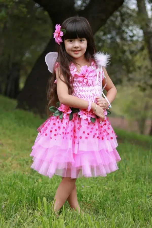 Flash Sale Fairy Blooms Deluxe Udklædningskjole, Str. 5-6Y Udklædning & Tilbehør