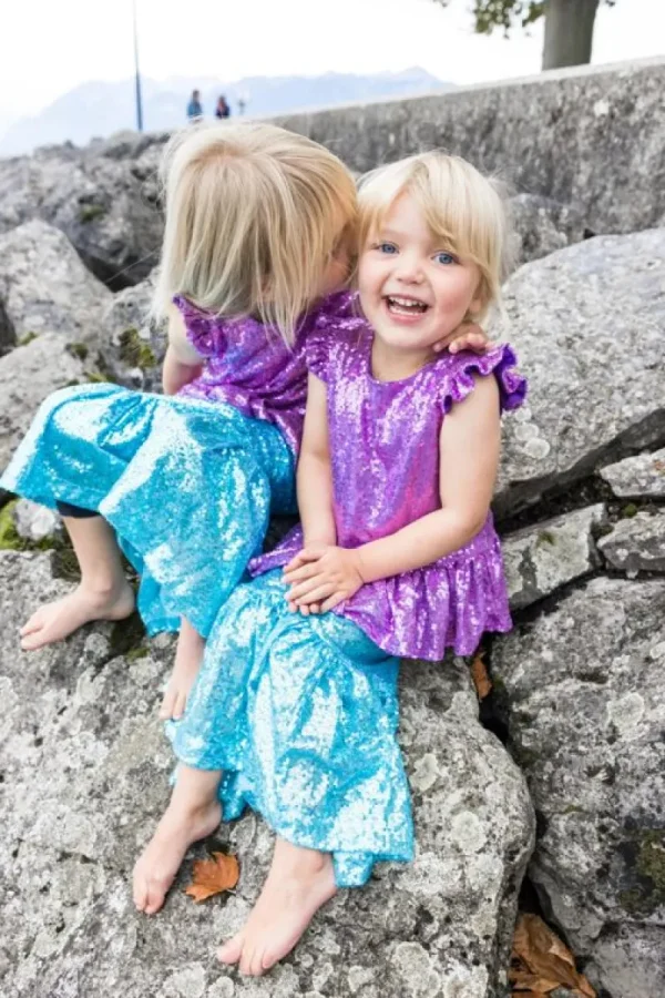 Fashion Havfrue Top- Og Nederdelsaet Str.5-6 Ar Udklædning & Tilbehør
