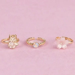 Discount 3Pk Foxy Floral Rings Smykker