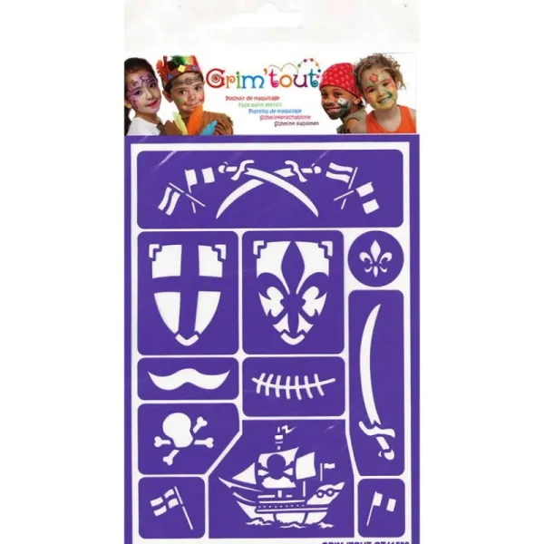 Flash Sale Stencil Ridder Og Pirat Ansigtsmaling