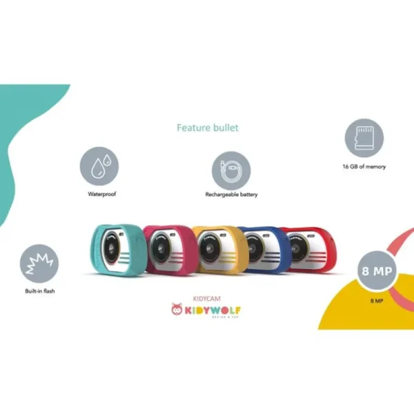 New Kidycam Digitalkamera, Bla Badeleg
