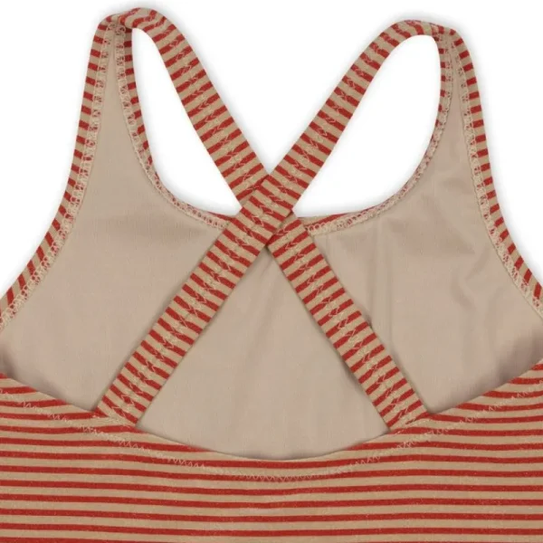 Sale Konges Slojd Jade Swimsuit Str.7-8 Ar, Glitter Stripe Badetøj