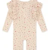 Best Sale Konges Slojd Manuca Frill Onesie Str.12 Mdr, Multi Hearts Badetøj