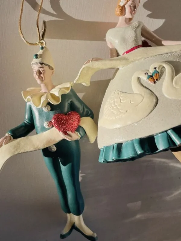 Fashion Konges Slojd Ornament 2023, Christmas Swan Ballerina Uroer Og Ophæng
