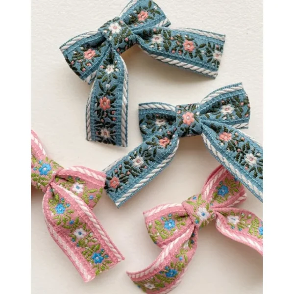 Hot Konges Slojd 4Pk Ribbon Bow Hair Clips Hårpynt