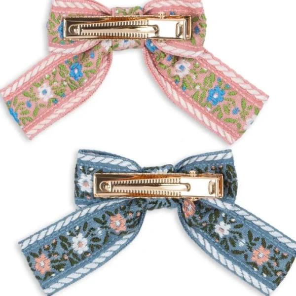 Hot Konges Slojd 4Pk Ribbon Bow Hair Clips Hårpynt