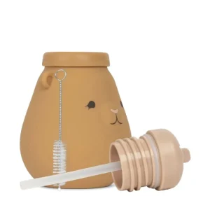 Sale Konges Slojd Silikone Flaske, Teddy/Almond Drikkedunke