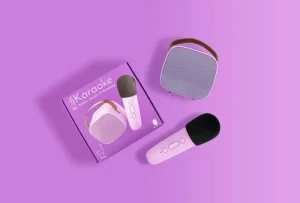 Online Bluetooth Hojtaler Og Mikrofon, Lilla Musik