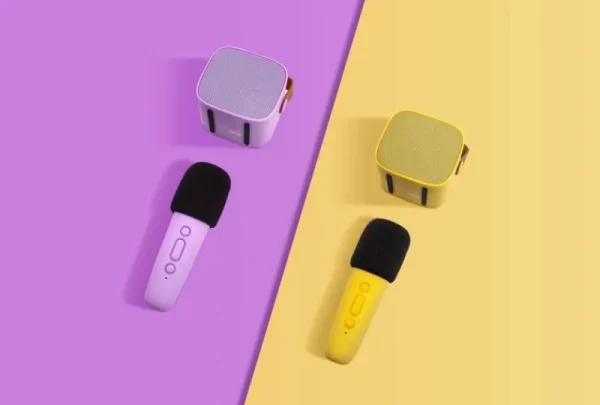 Online Bluetooth Hojtaler Og Mikrofon, Lilla Musik