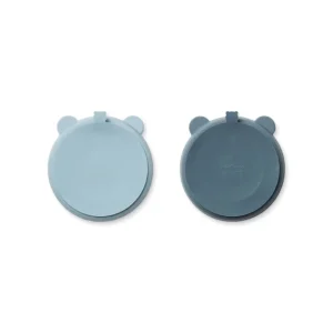 Sale Stacy Ruminddelt Tallerken Med Sugekop 2Pk, Sea Blue/Whale Blu Service