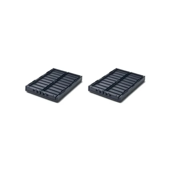 Hot Weston 2Pk Opbevaringskasser M.Lag, Small/Navy Opbevaring