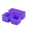 Store 3Pk 'Bento Cups', Grape Madpakken