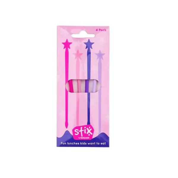 New 4Stk Madpinde, Pink Madpakken