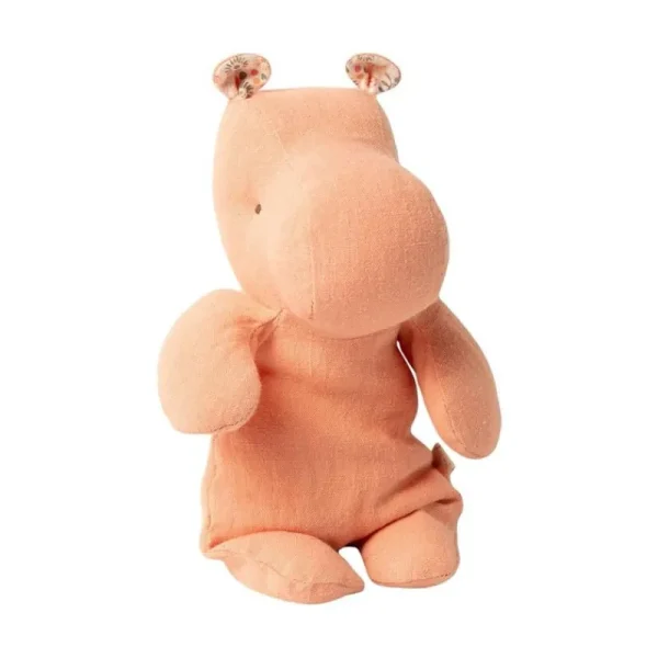 Store Safari Friends Flodhest Abrikos, Lille 22Cm Maileg
