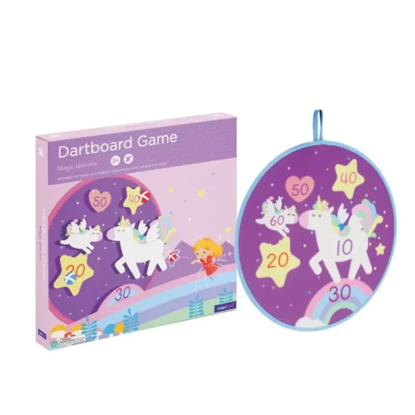 New Dartspil Med 6 Bolde - Enhjorning Magneter
