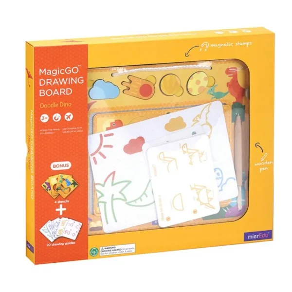 Store Magisk Tegnetavle Stor - Dinosaur Magneter