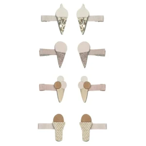Fashion 8 Harclips - Mini Ice Cream Hårelastikker