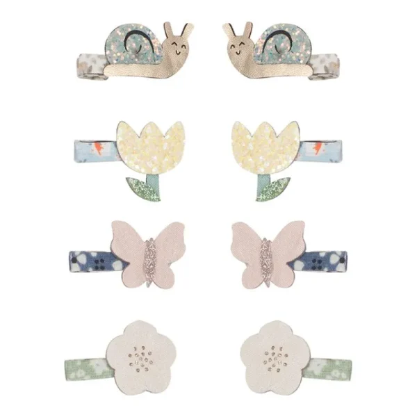 Outlet 8 Harclips - Mini Garden Tulip Hårelastikker