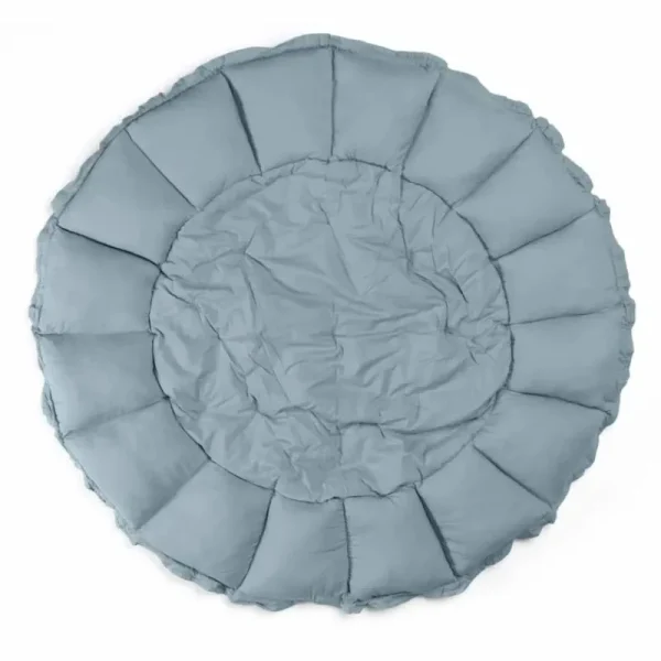 Shop Bloom Legetaeppe, Dusty Blue Aktivitetsstativ- Og Tæpper