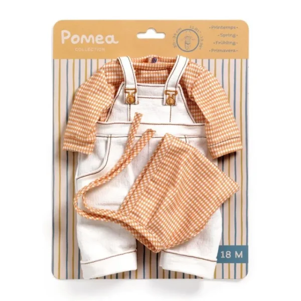 Fashion Pomea Dukketøj - Saet Med Overalls, Cannelle Dukketøj & Sko