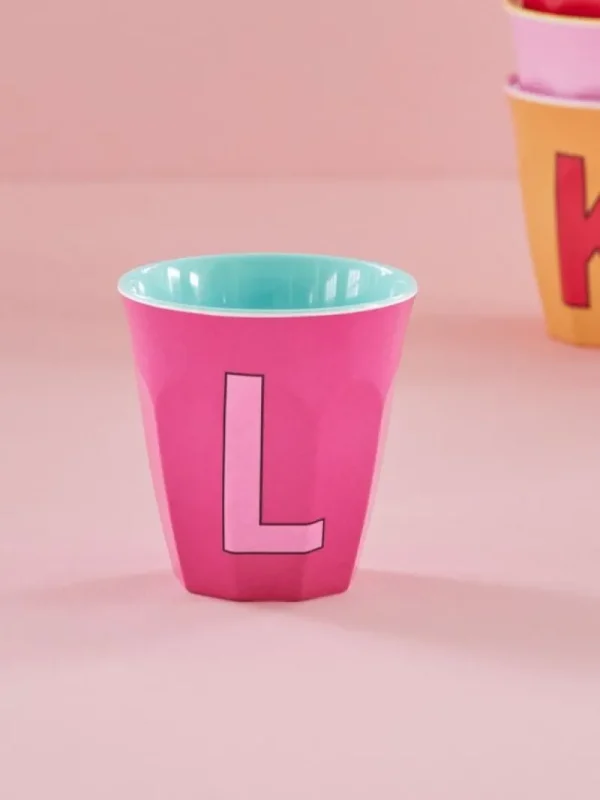 Discount Mellem Kop - Morkepink - L Alfabetkopper