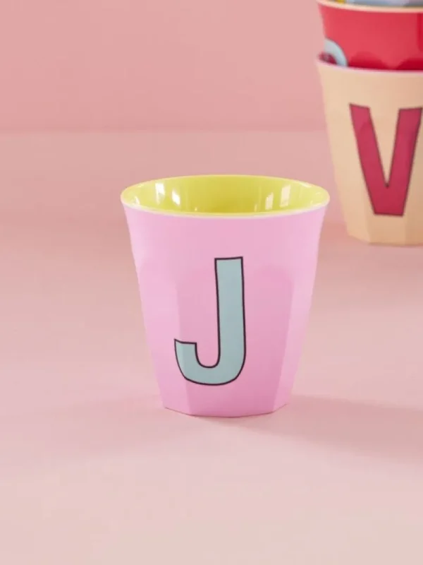 Store Mellem Kop - Pink - J Alfabetkopper