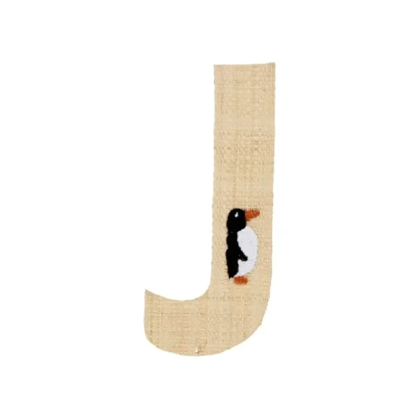 Sale Raffia Klistermærker - J - Pingvin Klistermærker
