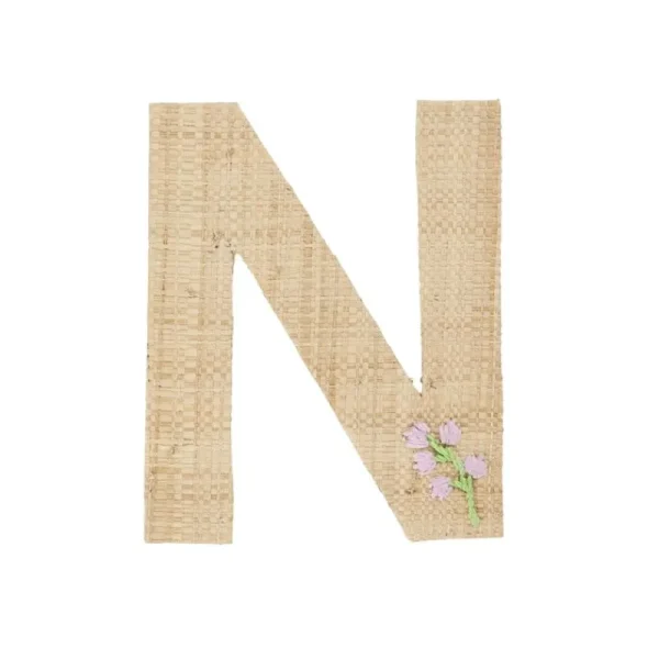 Sale Raffia Klistermærker - N - Blomst Klistermærker