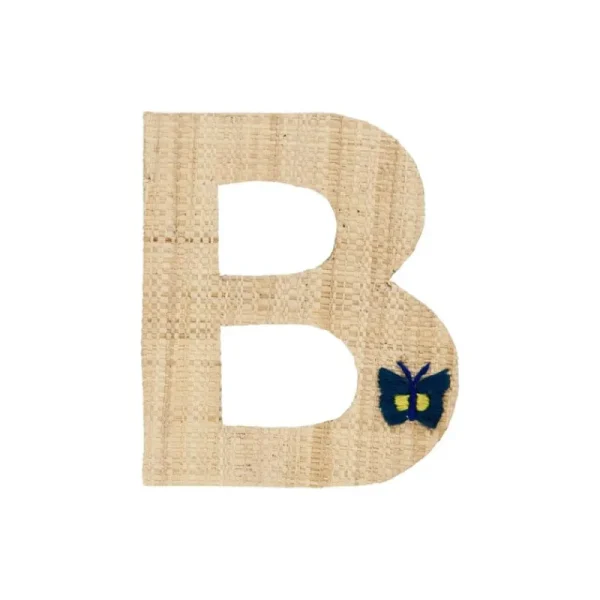 Fashion Raffia Klistermærker - B - Sommerfugl Klistermærker