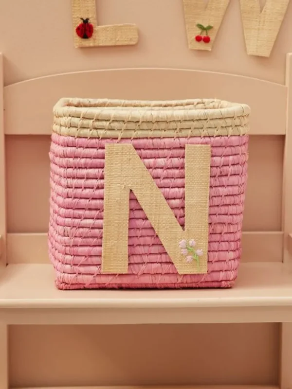 Sale Raffia Klistermærker - N - Blomst Klistermærker