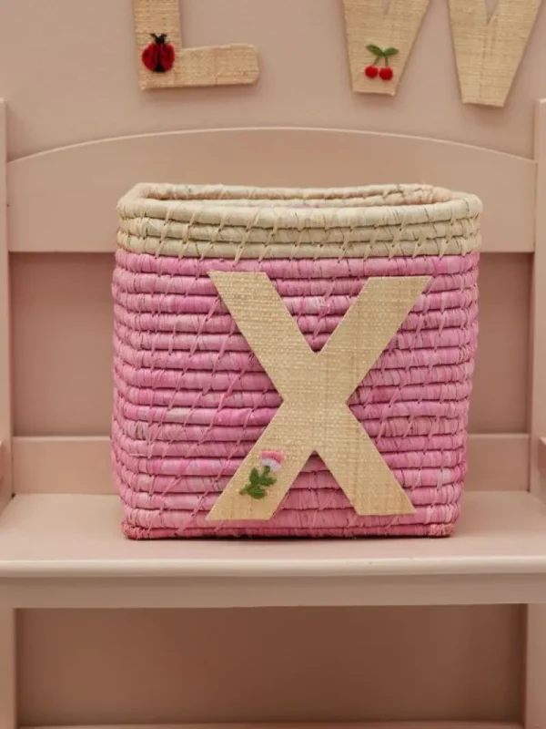 Hot Raffia Klistermærker - X - Blomst Klistermærker