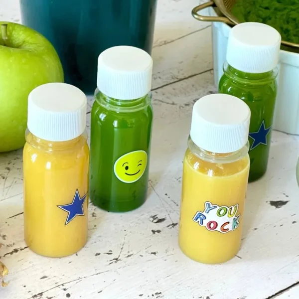 Fashion 6Pk Mini Juice Flasker Madpakken