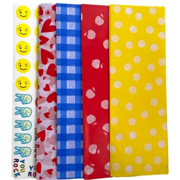 Outlet Sandwich Papir Wrap, Hjerter 40 Ark Madpakken