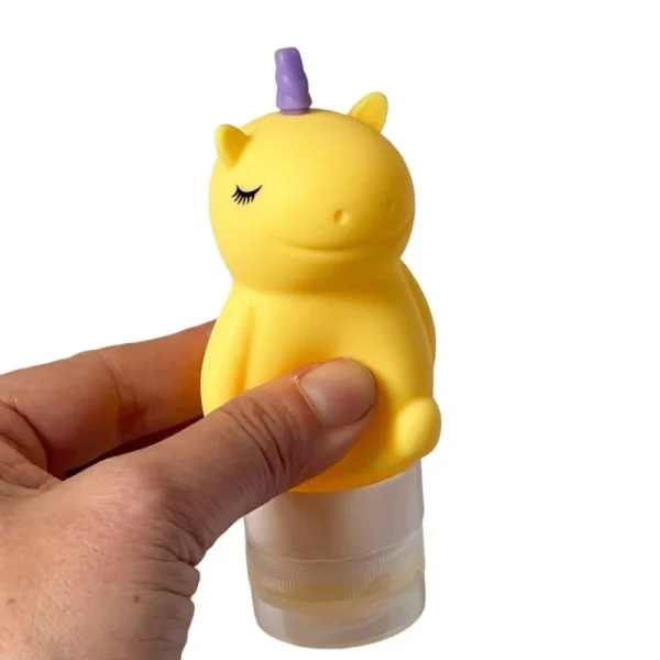 Store Squeeze Flaske, Unicorn Yellow Madpakken