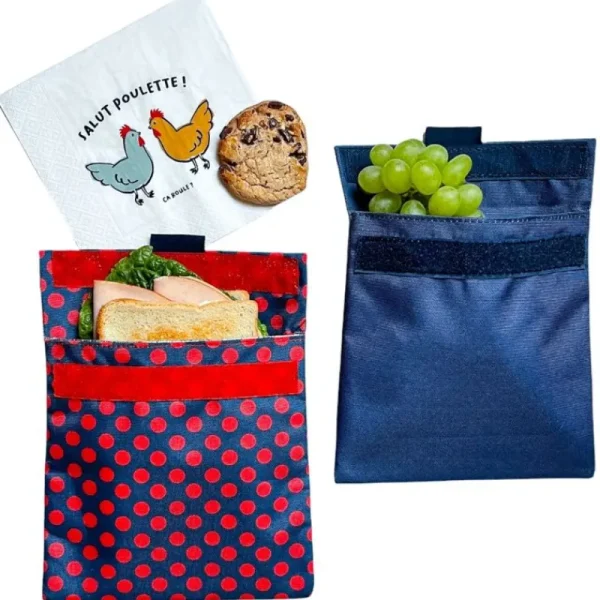 Outlet 1Stk Sandwich- Og Snackpose, Navy Madpakken