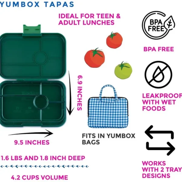 Flash Sale Tapas 5 Rum, Green/Jungle Madpakken