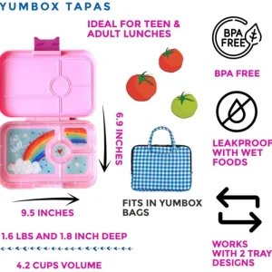 Store Tapas 4 Rum, Pink/Rainbow Madpakken